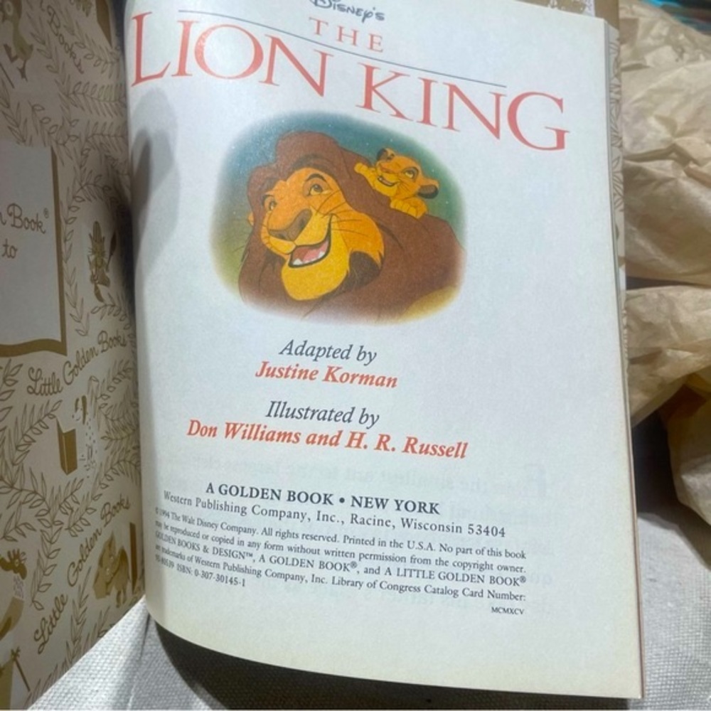 Brand New Vintage The Little Golden Book Disney The Lion King - Picture 3 of 11